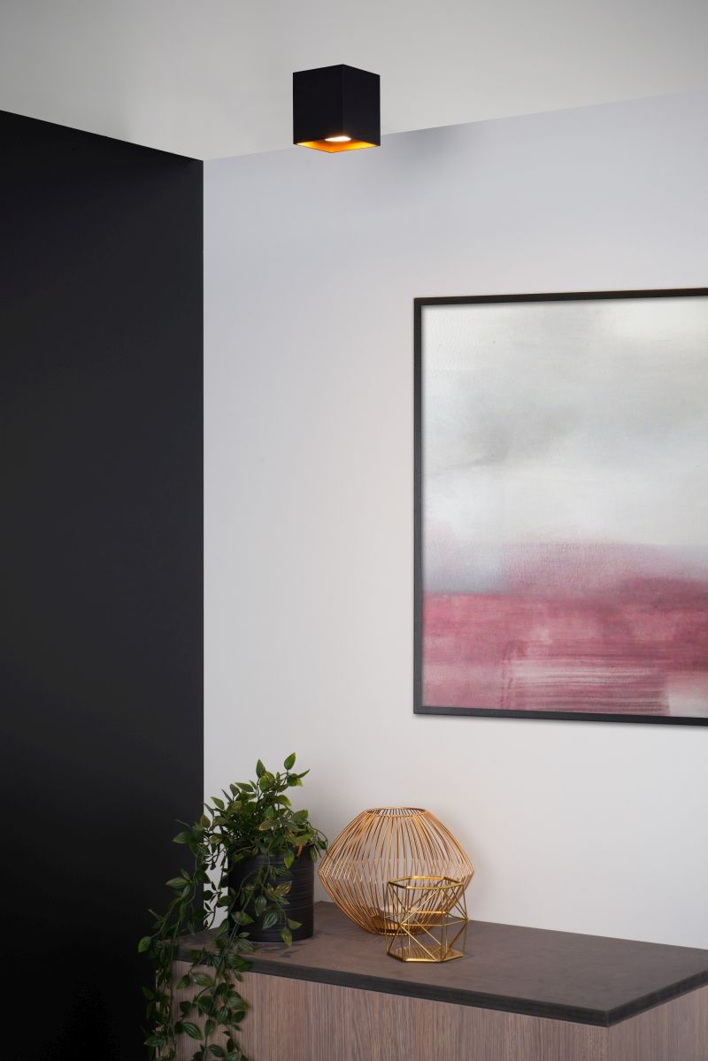 Lucide BIDO - Stropné bodové svietidlo - 1xGU10 - Čierne